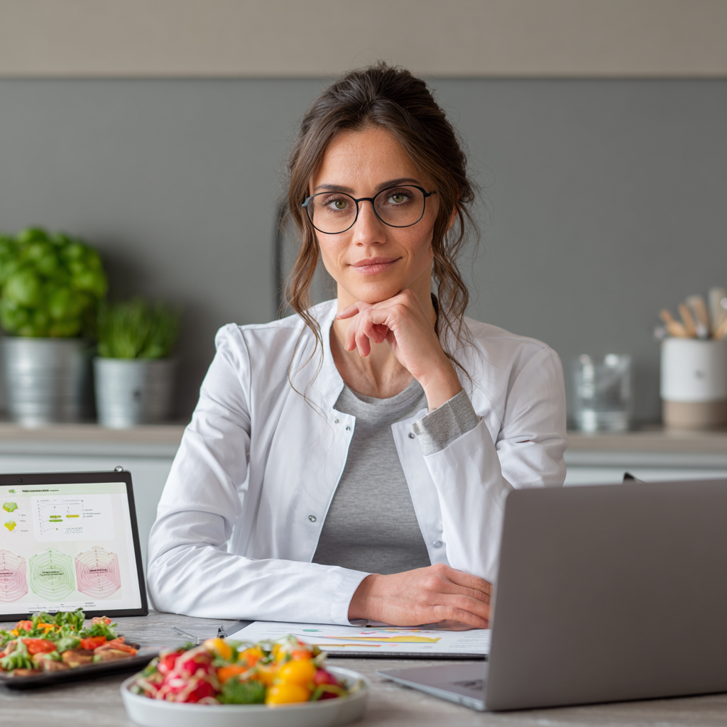 Професійний дієтолог консультує клієнта